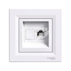 Розетка комп'ютерна Schneider Electric Asfora RJ45 CAT5e, білий (EPH4300121)