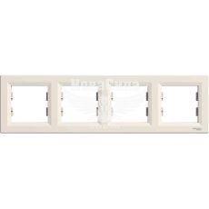Рамка Schneider Electric Asfora 4-а горизонтальна, кремова (EPH5800423)