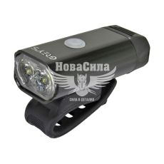 Фара велосипедна (Greys) LED 400lm, IPX4, кріпл. на кермо, 1050mAh, 8 реж. роботи, USD порт (GR10130)