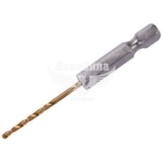 Свердло по металу (Yato) HSS TiN 3х81 мм, HEX 1/4" (YT-44754)
