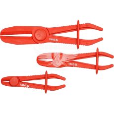 Набір прямих затискачів для шлангів з рідиною (Yato) 1/4"–9/4", 3 шт. (YT-0840)