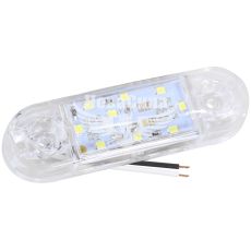 Ліхтар габаритний універсальний (Auto Light) LED 12-24V короткий 9-діодів 87х25мм. білий (AL-0036-W)
