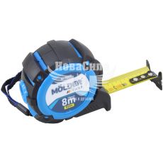 Рулетка 8м*25мм. (Molder Tools) нейл. покриття, автостоп, двостор. шкала (MT20328)