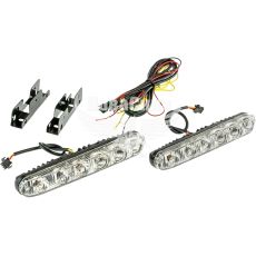 Фара денного світла (Cyclone) DRL 12V LED білий/жовтий 6-діодів, 9W (DRL-616(2))