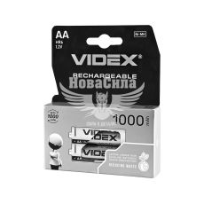 Акумулятори нікель-металогідридні (Videx) HR6/AA 1000 мА·год 1,2 В, DOUBLE BLISTER (HR6/1000/2DB)