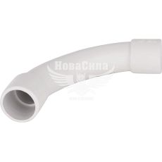 'єднувач кутовий плавний для ПВХ труб MUTLUSAN e.pipe.angle.large.stand.m.25, d-25 мм, 90°, IP55 (s1035210)