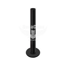 Опора сталева E.NEXT e.street.bollard.st.600.black, висота 600 мм, діаметр 60 мм, чорна (l0120060)