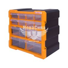 Органайзер пластиковый для инструментов и мелких деталей E.NEXT e.toolbox.pro.19, 12 секций, 267х157х262 мм (t011019)