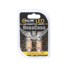 Лампочка 2-ох цокольна LED T11_C5W SMD біла 12-діодів 12V-5Вт SV8.5-8 36мм. CANbus (Solar) (к-т.-2шт.) (SL1425)