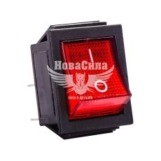 Перемикач клавішний E.NEXT e.switch.key.04, 4 контакти, 16 А, 250 В, з підсвічуванням, червоний (s2040004)