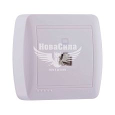 Розетка комп'ютерна Lezard Demet RJ45 CAT5, білий (711-0200-139)