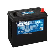 АКБ Азия 45-А/Ч (Exide) Excell (R+) 330A (237х127х227мм.) (EB454)