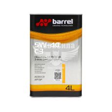 Моторное масло бензин, дизель 5W-40 (Barrel Original) C3 4л.