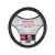 Чохол руля XL шкіра чорний 41-43см. (CarLife)
