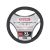 Чохол руля XL шкіра чорний 41-43см. (CarLife)