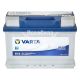 АКБ 74-А/Ч (Varta) Blue Dynamic (L+) 680А (278x175x190мм.)