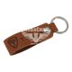 Брелок на ключі Tesla коричневий (Україна) (шкіра)