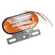 Ліхтар габаритний універсальний (КНР) LED 12-24V жовтий (з біжучим поворотником)
