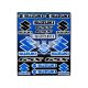 Наклейка (планшет) для мото Suzuki кт.-17шт. 29х24,5 синя