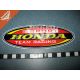 Наклейка з написом HONDA (овал) 17,5х6