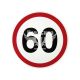 Наклейка обмежувач швидкості (60) діам.12,2