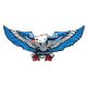 Наклейка Орел (крила в бік) (синій.) 68х31