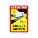 Наклейка Сліпа зона ANGLES MORTS 17х25