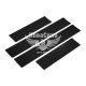 Наклейки на пороги карбон (чорні) кт. 4шт. 55х7 передні, 35х7 задні
