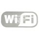 Наклейка з написом Wi Fi 15x7 біла