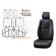 Чохли на сидіння (Beltex) 3D перед.+зад. чорні Manhattan (к-т.-4шт.)
