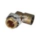 З'єднувач трубки ПВХ з зовн. різьбою Г-подібний латунь M22х12мм. (Rider)