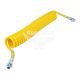 Шланг повітряний М22х6м. жовтий сіліконовий (HICO) (зєднання машини з полуприцепом)
