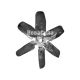 Крильчатка системи охолодження 3307-ГАЗ 6 лопастей металічних (СССР) 53-ГАЗ