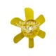 Крильчатка системи охолодження 2101-07 6 лопатей (АРК) (жовта) 2121-Нива