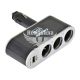 Розгалужувач прикурювача 3в1+USB (CarLife) (12V, 5A)