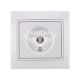 LEZARD MIRA Розетка супутникова TV прохідна, білий