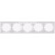 LEZARD MIRA Рамка 5-а горизонтальна, белый