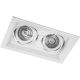 Світильник вбудований Feron DLT202 поворотний подвійний під лампу G5.3 MR16, білий