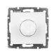 LEZARD RAIN Вимикач реостатного типу (діммер) 500W з фільтром, білий, (без рамки)