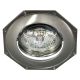 Світильник вбудований Feron 305T багатокутний під лампу G5.3 MR16, сірий хром