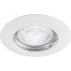 Світильник вбудований Feron DL13 круглий під лампу G5.3 MR16, білий