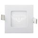 Світильник LED вбудований квадратний LEZARD 3Вт (85/72 mm) 6400K 240Lm