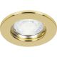 Світильник вбудований Feron DL10 круглий під лампу G5.3 MR16, золото