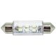 Лампочка 2-ох цокольна LED T11_C5W SMD біла 6-діодів 12V-5Вт SV8.5-8 39мм. (Solar) (упак.-10шт.)