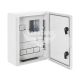 Корпус удароміцний з АБС-пластика E.NEXT e.plbox.300.400.165.1f.15m.blank, 300х400х165мм, IP65 з панеллю під 1- фазний лічильник та 15 модулів