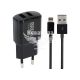 Зарядне для портативних пристроїв 220V (Brevia) 2USB-A, 12W (з кабелем USB-A - Lightning)