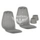 Накидки на сидіння (Beltex) преміум перед. Chicago (к-т.-2шт.) сірі