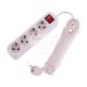 Lezard Lila Подовжувач 4 входи 10 метра з/з з вимикачем