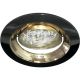 Feron Світильник вбудований 2009DL поворотний під лампу G5.3 MR16, чорний металік золото