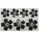 Наклейка Квітки чорні 7,5х7 3шт, 5,5х5 4шт.